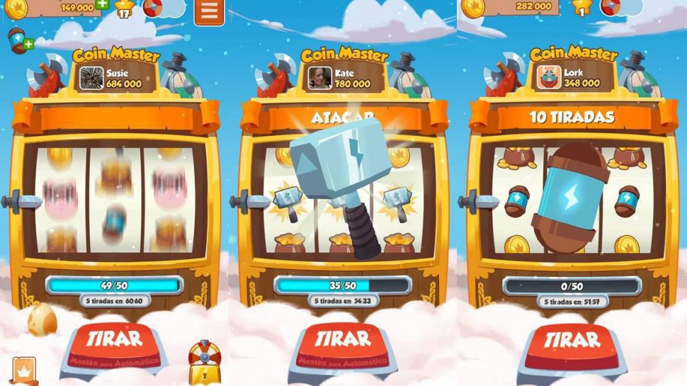 tiradas ilimitadas gratis en coin master