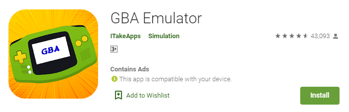 GBA Emulador por ITakeApps