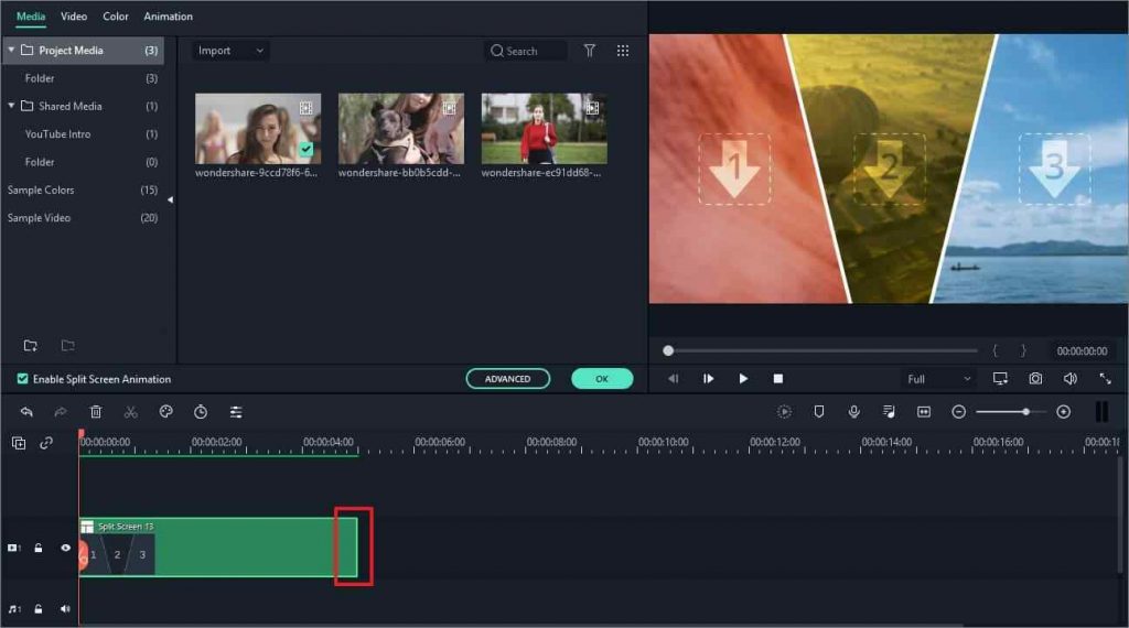 Wondershare Filmora Video Editor el mejor editor de video en pantalla dividida