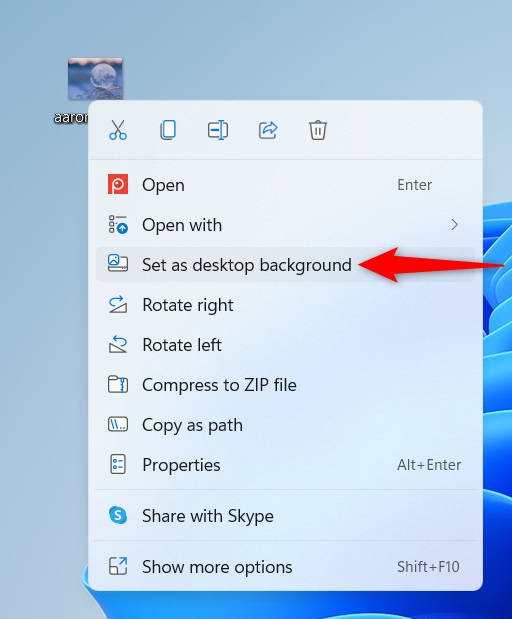 Cómo cambiar el fondo de pantalla en Windows 11 desde el menú contextual