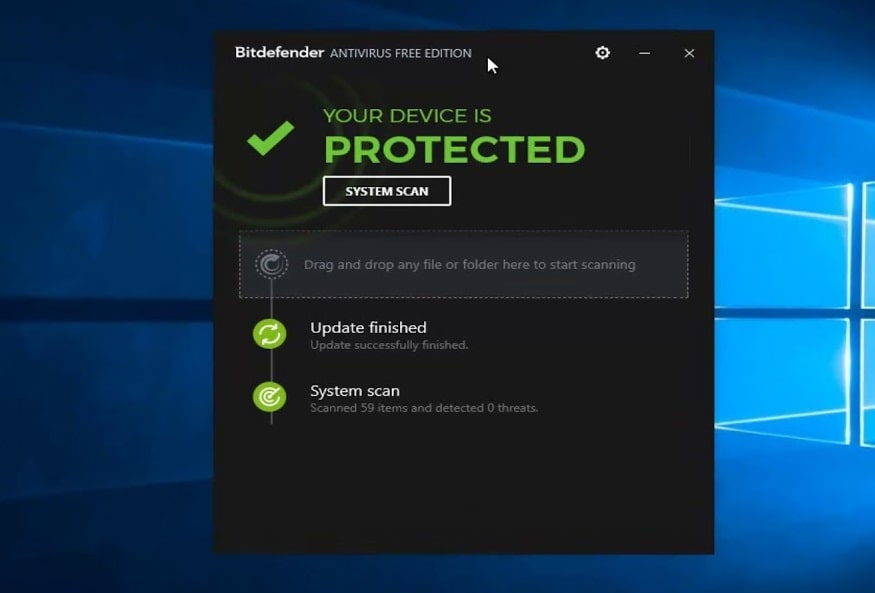 Bitdefender Antivirus FREE - Antimalware gratuito para windows