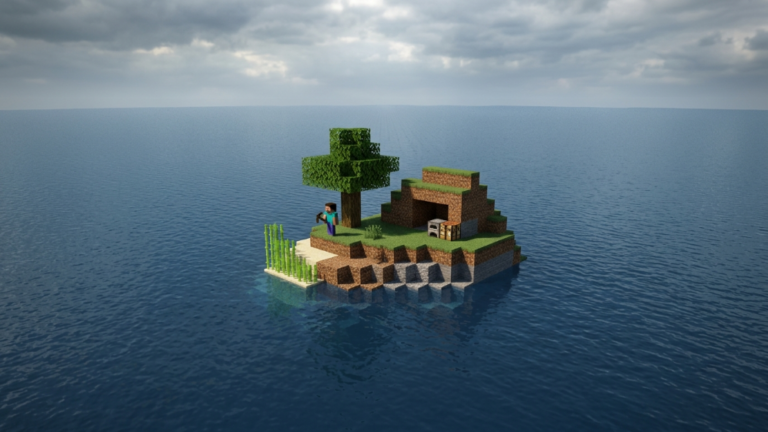Códigos de generación de Minecraft para islas de supervivencia extrema Solo océano